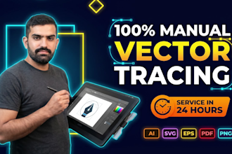 vectorize image, logo to vector and signature vector tracing