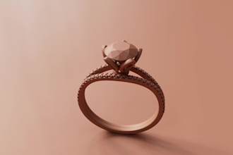 do 3d jewelry ring cad design and stunning rendering