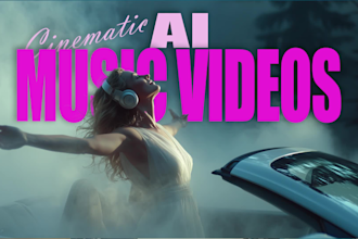 create a cinematic ai music video with lip sync