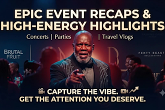 edit event recap, highlight concert, party and travel videos