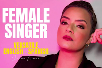 be your professional latin spanish and english singer
