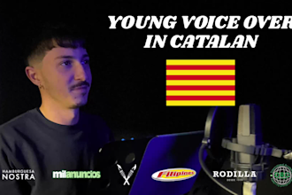 record a young voice over in catalan
