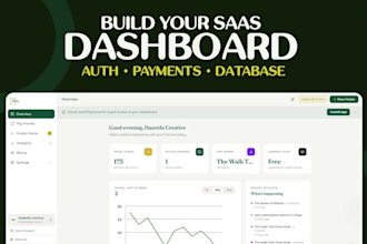 build a saas dashboard with supabase auth and stripe
