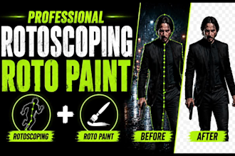 do professional rotoscoping and roto paint