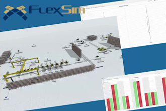 build simulation models using flexsim and anylogic