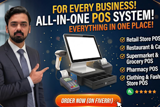 make custom pos system retail  restaurant  inventory