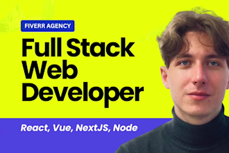 be your full stack web developer in react node js next js