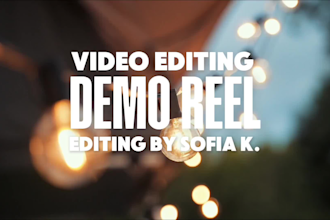 do professional video editing and creative visual storytelling