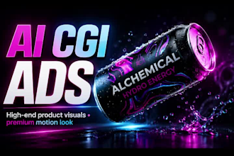 create astonishing ai cgi for your product