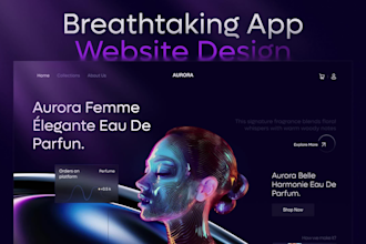 create figma website design and landing page design or mobile app ui ux design