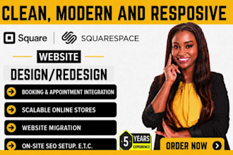 design square website, square online store, squarespace website redesign