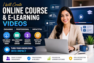 create online course and e learning videos