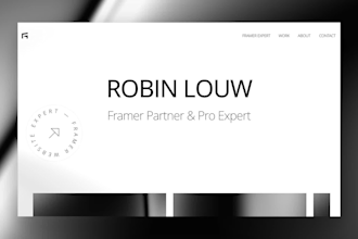 build a professional framer website