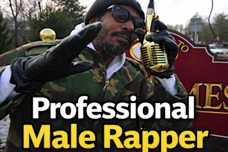 male rapper, rap feature, ghostwriter, hardstyle rapper, rap vocals