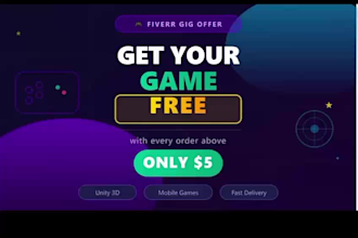 unity game developer create your dream game with me