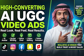 create arabic saudi khaleeji ugc ai video ads