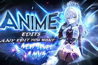 make professional anime edit and amv for tiktok and youtube
