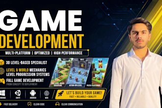 develop 3d level based mobile and PC games in unity