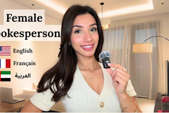 be your female spokesperson for ads, apps, and websites
