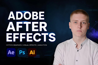 create any adobe after effects animation or edit templates