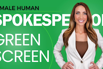 be your spokesperson on green screen