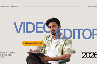 professionally edit videos with vfx and motion graphics