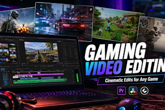 edit engaging gaming content for your channel
