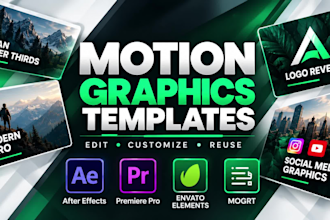 edit after effects  premier pro  templates and create mogrt and custom animation