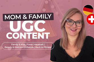create authentic swiss german ugc for family and kids brands