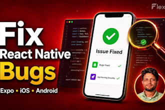 fix react native bugs, expo build errors and app crashes