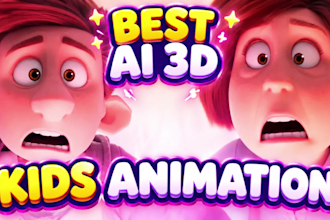 3d pixar style ai animation videos for kids story kids ugc ai kids video editing