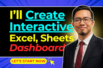 create an interactive excel dashboard and google sheets dashboard