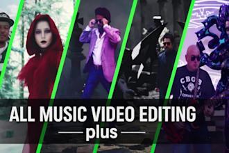 be your extreme music video editor and green screen  specialist