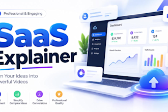 create a professional saas product demo video