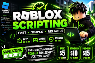 create a simple roblox lua script for your game