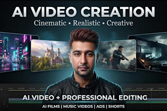 create cinematic ai videos, commercials and storytelling