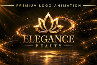 create a premium 2d logo animation and reveal for your brand