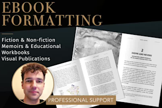 professionally format your ebook in epub and PDF