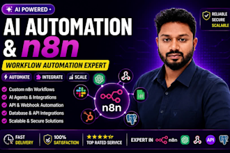 build professional n8n workflow automation and ai agents