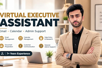 be your virtual executive assistant for admin support