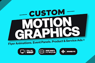 create animated promos and ads using motion graphics