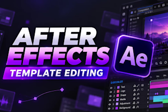 edit and customize your after effects template