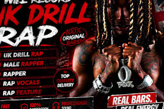 record UK drill rap, rapper, rap vocals, male rapper, rap feature