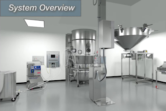 do 3d industrial fluid bed machinery animation, manufacturing plant engineering