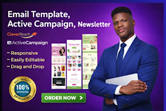 provide email template, active campaign, newsletter