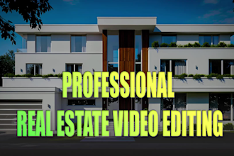professional real estate video editing for property listings