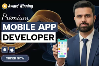 I will do mobile app development build mobile app developer flutter react native ai app
