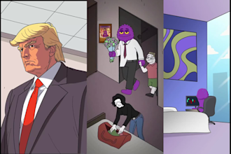do meme coin animation like ponke meme animation, meme coin promotion