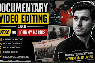 do professional documentary style video editing like vox or johnny harris