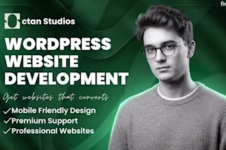 do a modern business wordpress website design, redesign, development